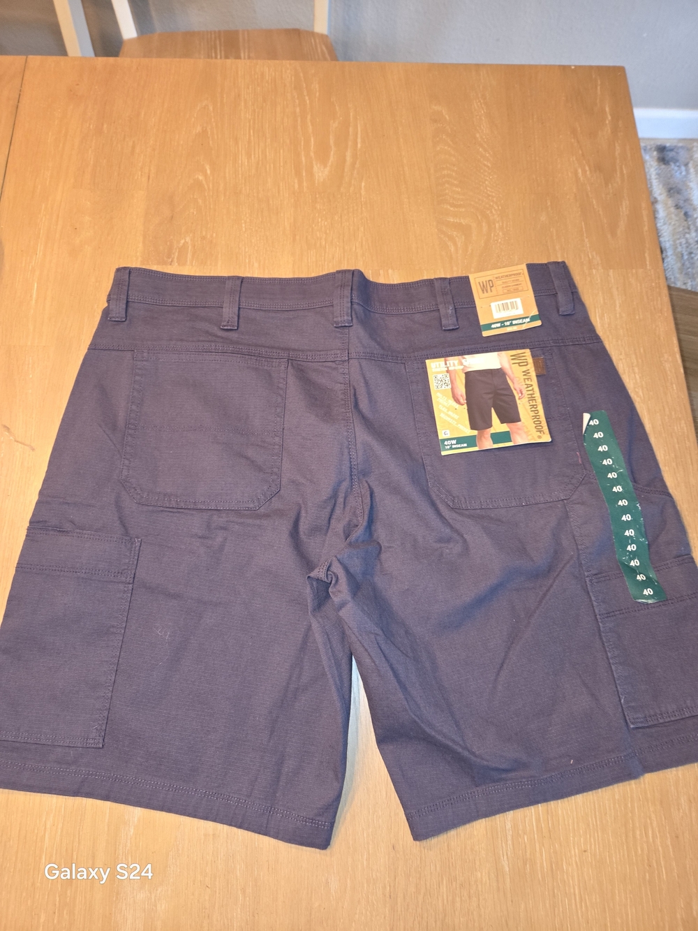 Weatherproof WP Men’s Charcoal Utility Shorts Sz 40 New